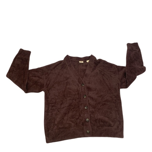 Levi’s Decadent Chocolate Gallery 5 Button Women’s Relaxed Fit Cardigan - Picture 6 of 11